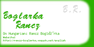 boglarka rancz business card